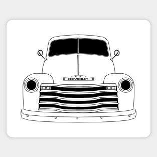 Chevrolet 3100 Black Outline Magnet